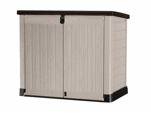 Keter Store It Out Midi Outdoor Plastic Garden Storage Shed - Beige/Brown